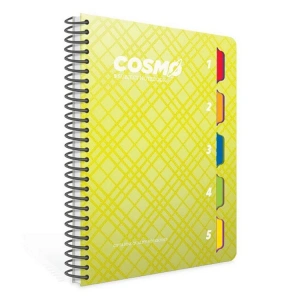 GIPTA COSMO A4 SPİRALLİ P.P KAPAK 5 SEPERATÖRLÜ 150 YP. KARELİ DEFTER