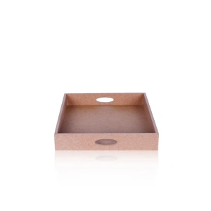 TEKNOPOİNT HOBY TPS20 AHŞAP KARE DERİN KÜÇÜK TEPSİ