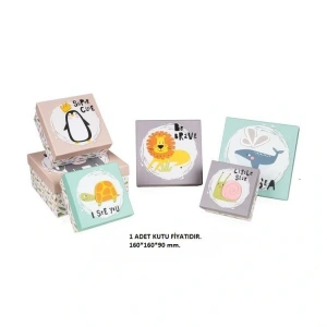 GIPTA BONNY KARE HEDİYE KUTUSU BX1540 B NO:04 160x160x90 mm - TEKLİ