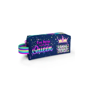 CORAL HIGH 22075 KIDS ÇOK RENKLİ LACİVERT TEK BÖLMELİ KALEM ÇANTASI