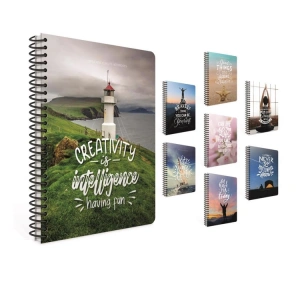 GIPTA TRAVEL JOURNAL SPİRALLİ KARTON KAPAK A4 80 YP. KARELİ DEFTER