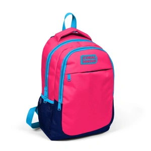 CORAL HIGH KIDS 14392 NEON MERCAN-LACİVERT ÜÇ BÖLMELİ SIRT ÇANTASI
