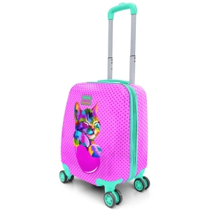 CORAL HIGH 16730 MİNİ KEDİ DESENLİ VALİZ