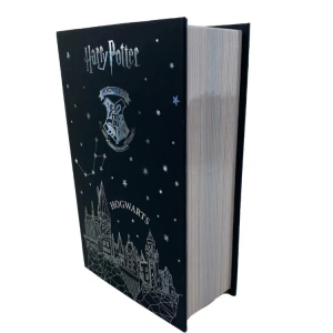 HARRY POTTER HOGWARTS LİSANSLI  KİTAP GÖRÜNÜMLÜ KİLİTLİ GİZLİ KASA KUMBARA SILVER