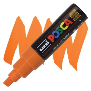 UNİ POSCA SU BAZLI POSTER MARKER PC-8K 8.0 PARLAK SARI