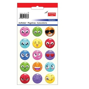 TANEX STC-101 RENKLİ GÜLEN YÜZ STICKER 3LÜ