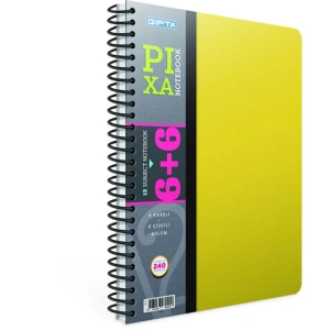 GIPTA PIXA SPİRALLİ PP KAPAK A4-240 YP.6+ 6 SEPERATÖRLÜ DEFTER