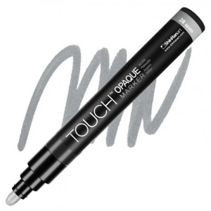TOUCH OPAQUE SU BAZLI MARKER KALEM 1.5-2.3mm - MEDIUM PACK SILVER 28 - SH8613003-2029