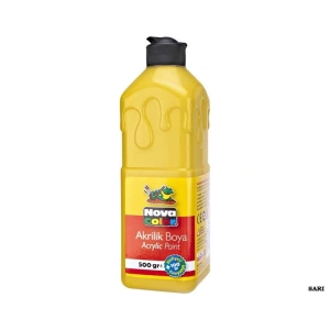 NOVA COLOR NC-381 AKRİLİK BOYA 500gr. SARI