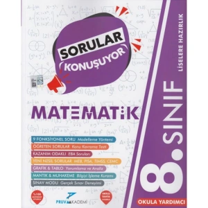 PRUVA 8. SINIF MATEMATİK SORULAR KONUŞUYOR SORU BANKASI