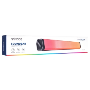 MİKADO MD-S605 2*2 5Wx2CH RGB LEDLİ OYUNCU SİYAH SOUNDBAR SPEAKER