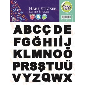 CREA ETİKET - 1127  HARFLER 3LÜ