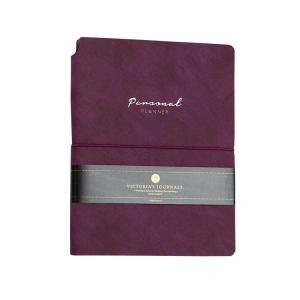 VICTORIAS JOURNALS 1094 KUKA SOFT KAPAK NOTEBOOK 19x25cm 80gr.96YP. ÇİZGİLİ DEFTER MOR