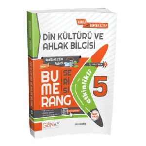 GÜNAY 5. SINIF BUMERANG ETKİNLİKLİ DİN KÜLTÜRÜ VE AHLAK BİLGİSİ AKILLI DEFTER KİTAP SORU BANKASI