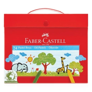 FABER CASTELL KARTON ÇANTALI PASTEL BOYA 24LÜ
