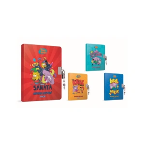 GIPTA KRAL ŞAKİR KİLİTLİ İP. DİKİŞLİ SERT KAPAK HATIRA DEFTERİ 14X20 96YP