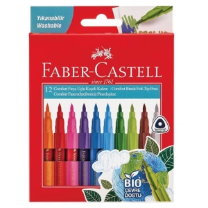 FABER CASTELL YIKANABİLİR KEÇELİ KALEM 10LU