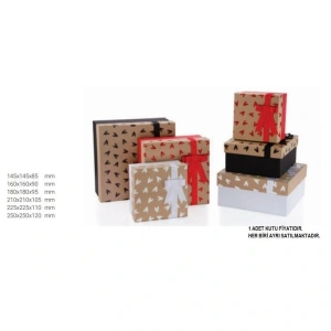 GIPTA SANSA KARE HEDİYE KUTUSU BX0849 C 180x180x95mm