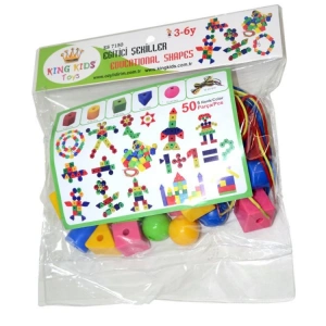 KING KIDS ES7150 GEOMETRİK EĞİTİCİ ŞEKİLLER 50 PARÇA