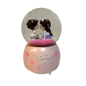 YLZ 121-100 BÜYÜK BOY SESLİ IŞIKLI ETERNAL WİTH YOU  KAR ATAN KAR KÜRESİ