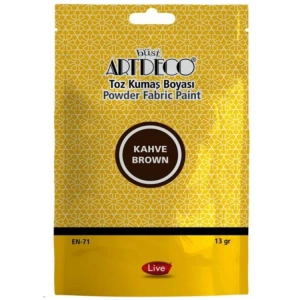 ARTDECO TOZ  KUMAŞ BOYASI 13 GR. KAHVERENGİ  Y-010T-1115
