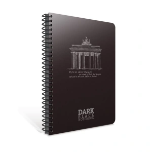 GIPTA DARK PLASTİK SP. PP KAPAK DEFTER 12X17 50YP. ÇİZGİSİZ DEFTER