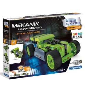 CLEMENTONI 64959  MEKANİK LABORATUVARI HOT ROD VE RACE TRUCK (8YAŞ+)