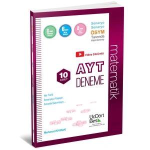 ÜÇDÖRTBEŞ AYT MATEMATİK 10 DENEME