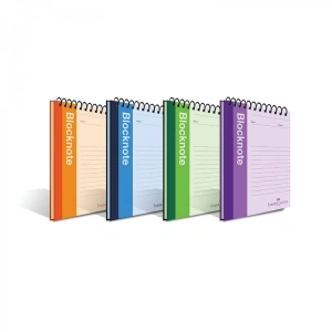 FABER CASTELL CANLI RENK SPİRALLİ KARTON KAPAK A5 80 YP. ÇİZGİSİZ BLOKNOT