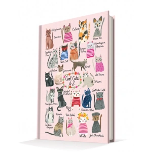 DEFFTER 14X20 SUMMER CATS / COOL CATS  SERT KAPAK ÇİZGİLİ DEFTER 96 YP