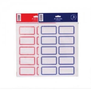 KESKİN TEK RENK ETİKET KIRMIZI 3LÜ