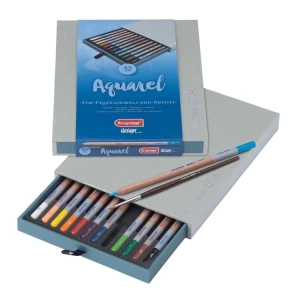 BRUYNZEEL DESING AQUARELL - KURU SULU BOYA KALEM SETİ 12Lİ LÜX KUTU - B8835H12