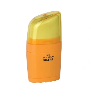 SERVE DOUBLE SHARP SİLGİLİ KALEMTRAŞ PASTEL HARDAL SARI