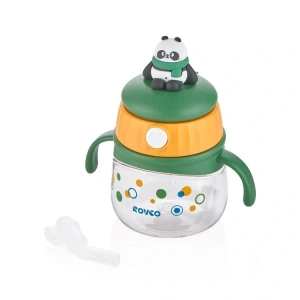 VAGONLIFE ROVCO PİPETLİ PANDA MASKOTLU ÇOCUK  MATARASI B1051 240 ML 6 AY +