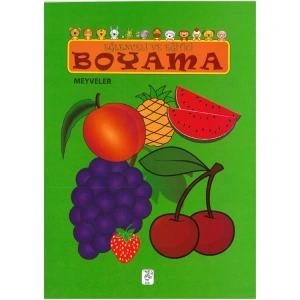 EĞLENCELİ VE EĞİTİCİ BOYAMA KİTABI - MEYVELER