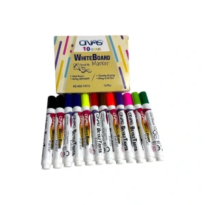 ONAS NS-603-10/12 10 RENK 12 ADET BEYAZ TAHTA KALEMİ