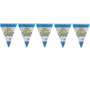 VATAN BAYRAK KUŞE KAĞIT FLAMA ŞERİT İPLİ İYİKİ DOĞDUN 10 YP.