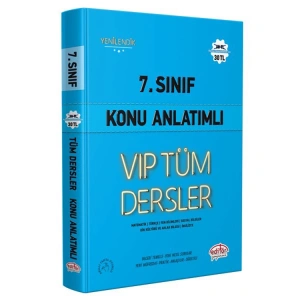 EDİTÖR VİP 7. SINIF TÜM DERSLER KONU ANLATIMLI MAVİ KİTAP