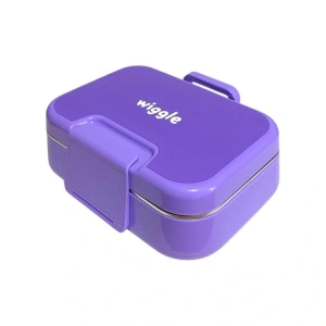 WIGGLE 3489 304 PASLANMAZ ÇELİK BÖLMELİ 1030 ML BESLENME/ YEMEK KABI LİLA