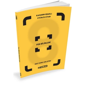 HIZ 8. SINIF FEN BİLİMLERİ KAZANIM ODAKLI ETKİNLİKLİ DEFTERİ