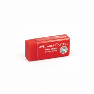 FABER CASTELL 187223  KIRMIZI OKUL SİLGİSİ