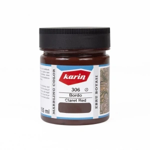 KARİN EBRU BOYASI BORDO 306 105ml.