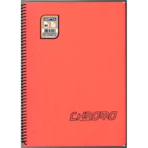 GIPTA CHROM-O SPİRALLİ  PP. KAPAK A4 80YP.ÇİZGİLİ DEFTER -1337