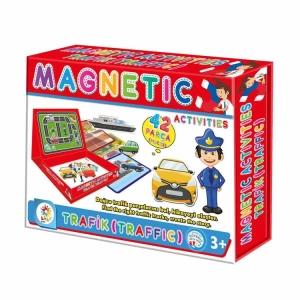 LAÇO KİDS LC7159 MANYETİK AKTİVİTE TRAFİK OYUN SETİ 42 PARÇA