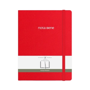 VICTORIAS JOURNALS NOTE BENE 9213 CLASSIC NOTEBOOK SERT KAPAK 19x25cm 70gr.320 YP. ÇİZGİLİ DEFTER KIRMIZI