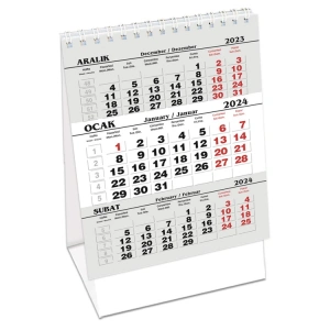 KESKİN MDZK-786 KARTON 11.18.5 ÜÇGEN MASA TAKVİMİ  820103-99