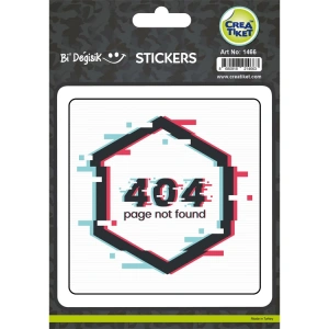 CREA Bİ DEĞİŞİK STICKER - 404 PAGE NOT FOUND 1466