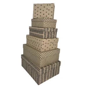 GIPTA CRAFTY BLACK DİKDÖRTGEN HEDİYE KUTUSU BX0134 D 190x260x110mm