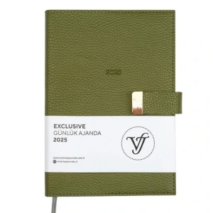 VICTORIAS JOURNALS 124-1456 14X20,5 EXCLUSIVE GÜNLÜK AJANDA A5 - YEŞİL