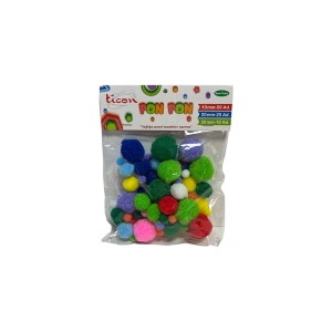 TİCON 362112 PONPON 85Lİ PAKET 10-20-30mm.KARIŞIK